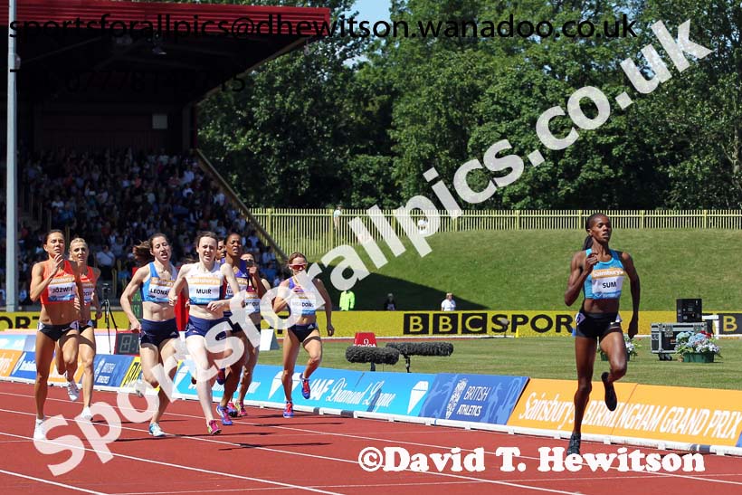 Womens 800 metres, IAAF Diamond League, Birmingham. Photo: David T. Hewitson/Sports for All Pics